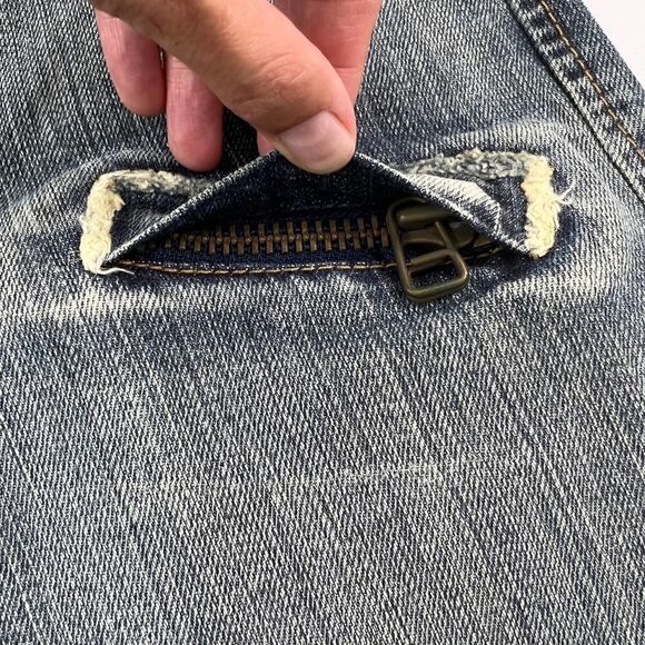 Pre-Loved Gang-Rio Brazilian Women US 2 Jeans Washed Denim Capri 3/4 Pants - Picture 15 of 15